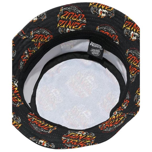 Broken Promises x Santa Cruz Boneyard Black Bucket Hat - Picture 4 of 4